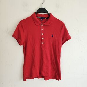 Ralph Lauren Vintage Red Polo Shirt Women’s Size L  Classic vintage Ralph Lauren